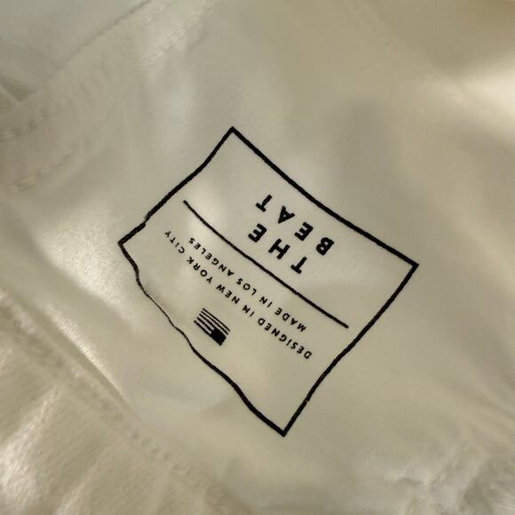 AYR Women's The Beat Jeans Barrel Leg Crop White Size 30 - Picture 10 of 13